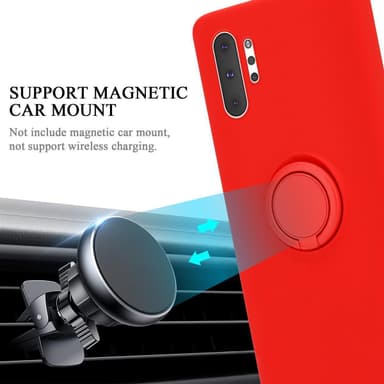 Deksel Samsung Galaxy NOTE 10 PLUS Ring Case (rød)