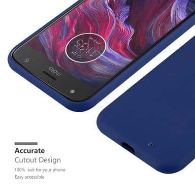 Deksel Motorola MOTO X4 Silikon cover (blå)
