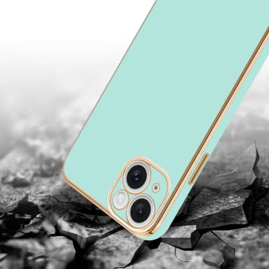 iPhone 15 PLUS silikondeksel case (Grønn)