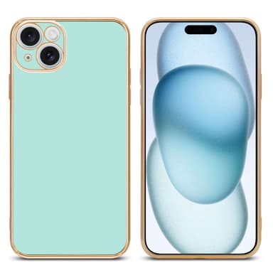 iPhone 15 PLUS silikondeksel case (Grønn)