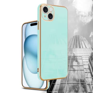iPhone 15 PLUS silikondeksel case (Grønn)