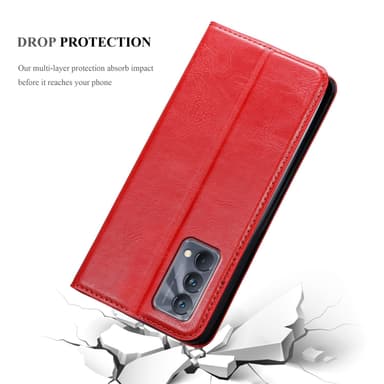 Realme GT Master lommebokdeksel case (rød)