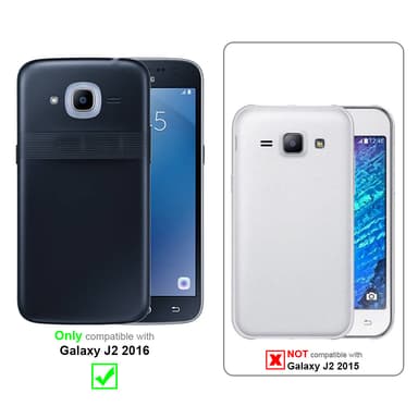 Samsung Galaxy J2 2016 Deksel Glitter (sølv)