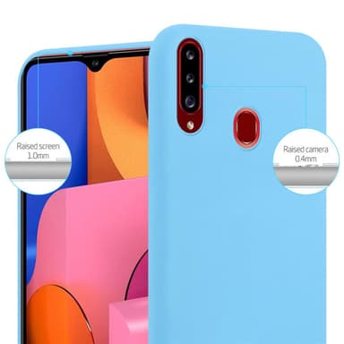 Deksel Samsung Galaxy A20s Silikon cover (blå)