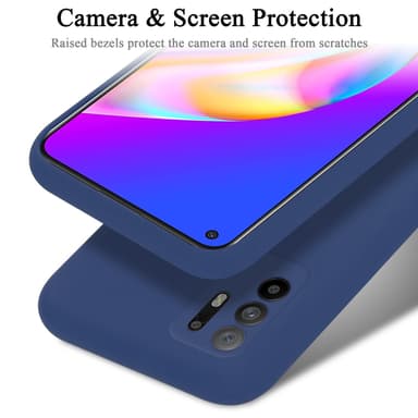 Oppo A94 5G silikondeksel case (blå)