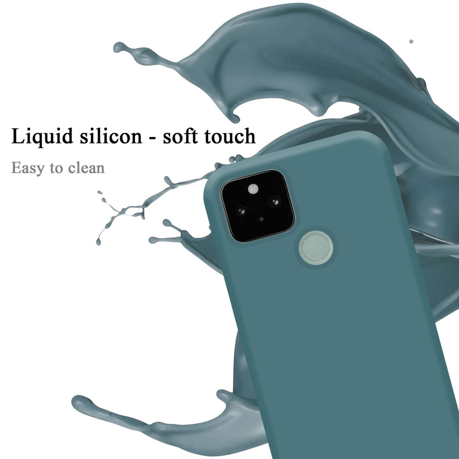 Google PIXEL 5 silikondeksel case (Grønn)