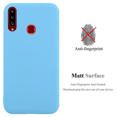 Deksel Samsung Galaxy A20s Silikon cover (blå)