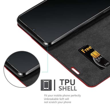 Vivo V11 / V11 PRO lommebokdeksel case (rød)