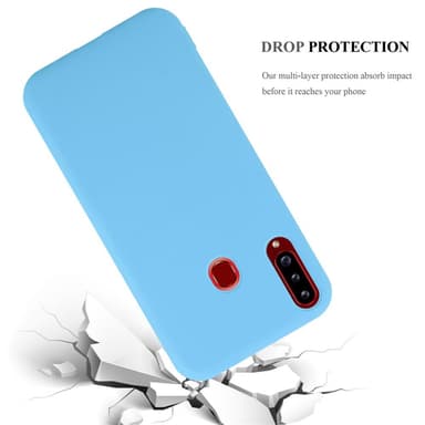 Deksel Samsung Galaxy A20s Silikon cover (blå)
