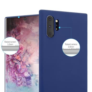 Deksel Samsung Galaxy NOTE 10 PLUS Silikon cover (blå)