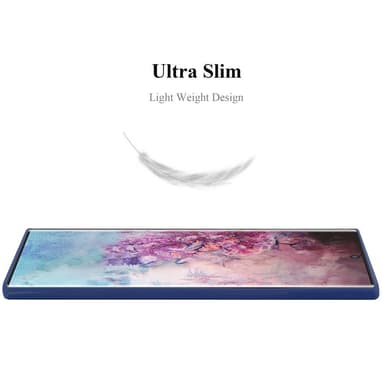 Deksel Samsung Galaxy NOTE 10 PLUS Silikon cover (blå)