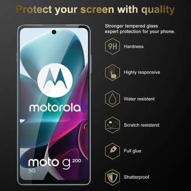 Motorola MOTO G200 5G Skjermbeskytter Skärmskydd
