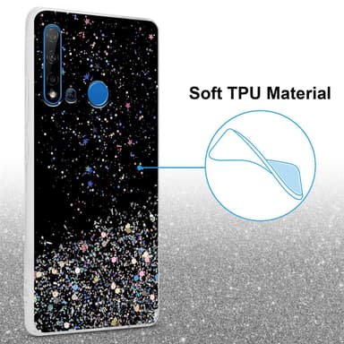 Huawei NOVA 5i / P20 LITE 2019 Silikondeksel Glitter