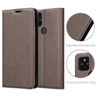 Google PIXEL 5 lommebokdeksel case (brun)