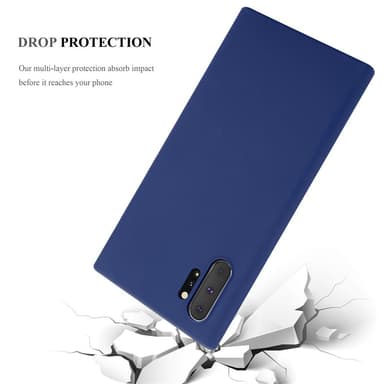 Deksel Samsung Galaxy NOTE 10 PLUS Silikon cover (blå)