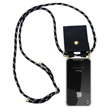 iPhone 4 / 4S Deksel med Halskjede (svart)