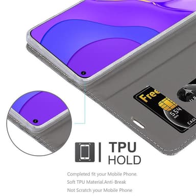 Huawei NOVA 7 5G lommebokdeksel etui (grå)