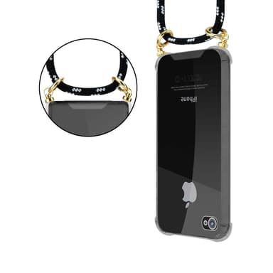 iPhone 4 / 4S Deksel med Halskjede (svart)
