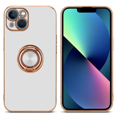 iPhone 13 silikondeksel case (hvit)