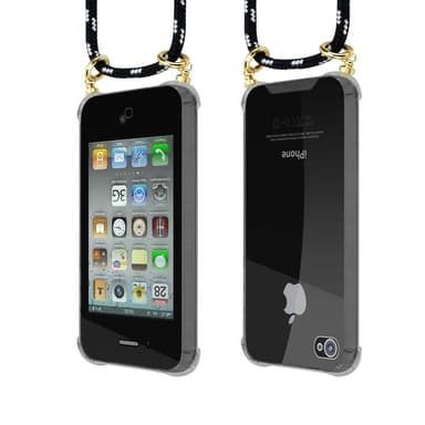 iPhone 4 / 4S Deksel med Halskjede (svart)