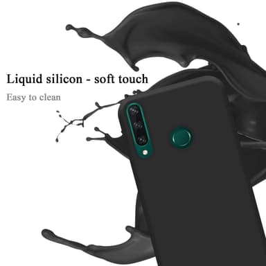 Huawei Y6P silikondeksel case (Svart)