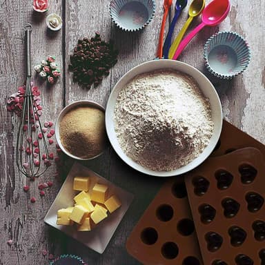 Silikon Bakeformer Bakepapir Sett 10 deler slikkepott