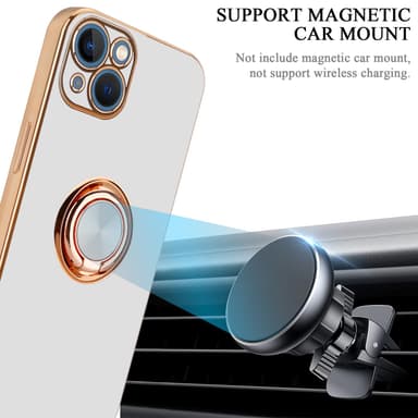 iPhone 13 silikondeksel case (hvit)
