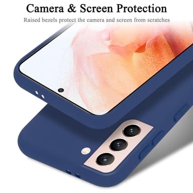 Samsung Galaxy S21 5G silikondeksel case (blå)