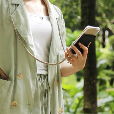 Sony Xperia X Deksel med Halskjede (gul)