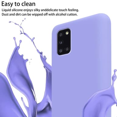Deksel Samsung Galaxy A31 med Halskjede (lilla)