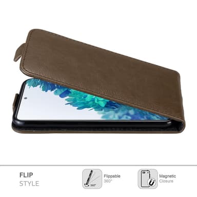 Samsung Galaxy S20 FE deksel flip cover (brun)