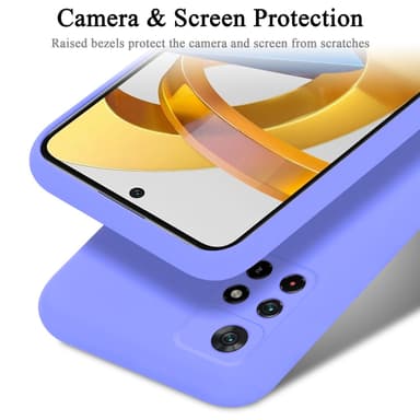 Xiaomi POCO M4 PRO 5G silikondeksel case (lilla)