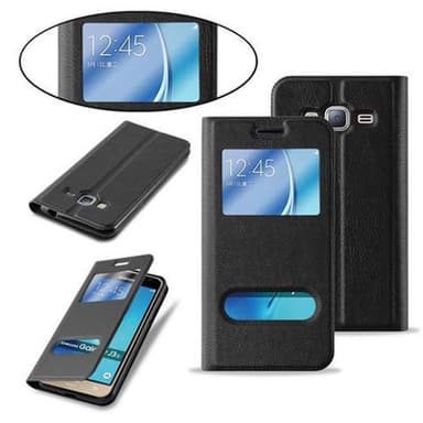 Samsung Galaxy J3 2016 lommebokdeksel cover (svart)