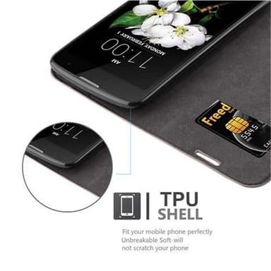 LG K7 2017 lommebokdeksel case (brun)