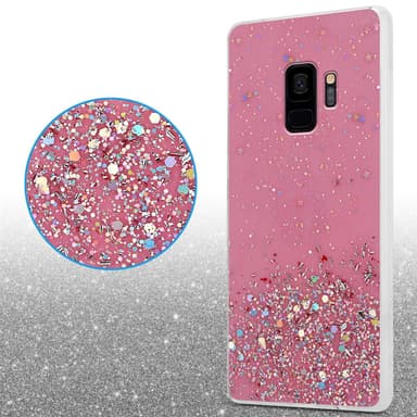 Samsung Galaxy S9 Silikondeksel Glitter (rosa)