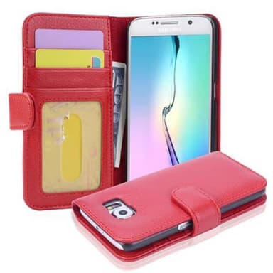 Samsung Galaxy S6 lommebokdeksel case (rød)
