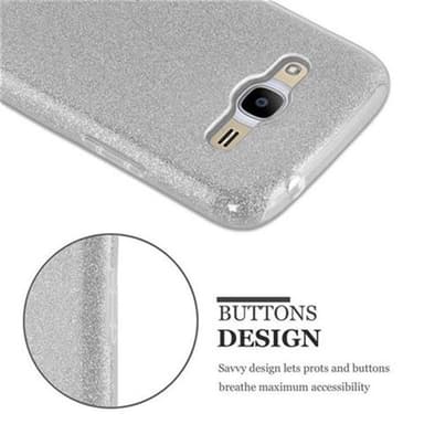 Samsung Galaxy J2 2016 Deksel Glitter (sølv)