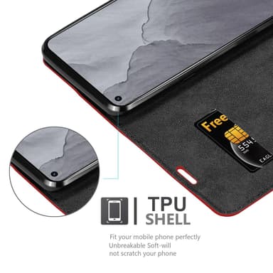 Realme GT Master lommebokdeksel case (rød)