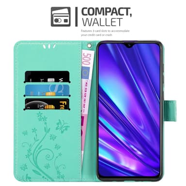 Realme 5 / 5i / 6i / C3 lommebokdeksel Blomster