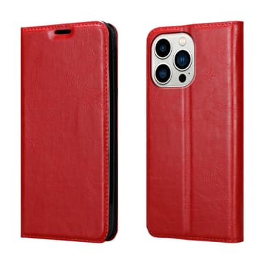 iPhone 14 PRO lommebokdeksel case (rød)