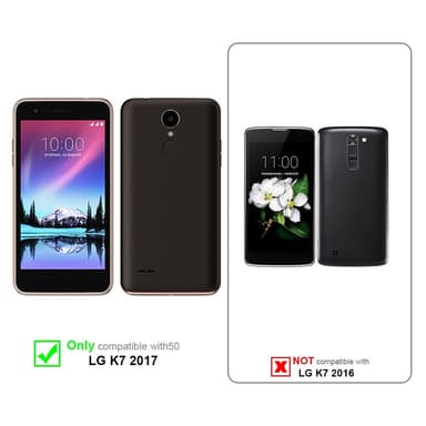 LG K7 2017 lommebokdeksel case (rød)