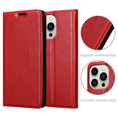 iPhone 14 PRO lommebokdeksel case (rød)