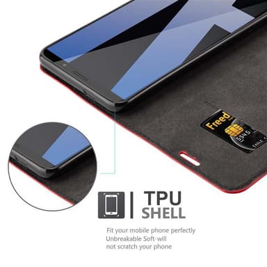 Huawei MATE 10 PRO lommebokdeksel case (rød)