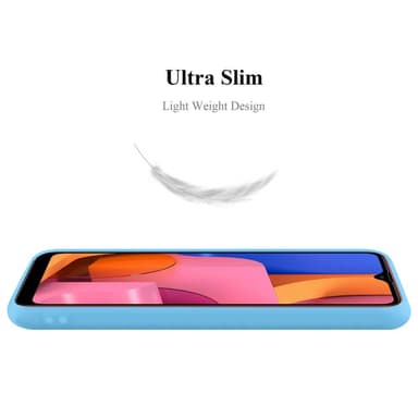 Deksel Samsung Galaxy A20s Silikon cover (blå)