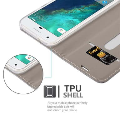 Google PIXEL lommebokdeksel etui (grå)