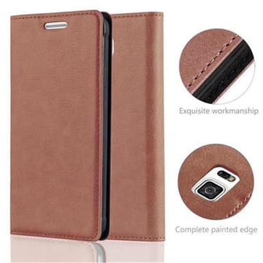 Samsung Galaxy ALPHA lommebokdeksel case (brun)