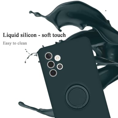 Deksel Samsung Galaxy A32 5G Ring Case (grønn)