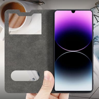 Huawei P30 PRO lommebokdeksel cover (svart)