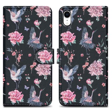 iPhone XR lommebokdeksel etui (svart)