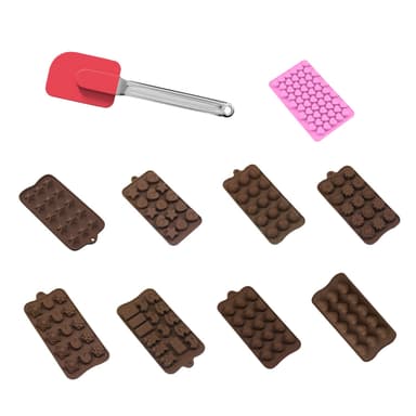 Silikon Bakeformer Bakepapir Sett 10 deler slikkepott